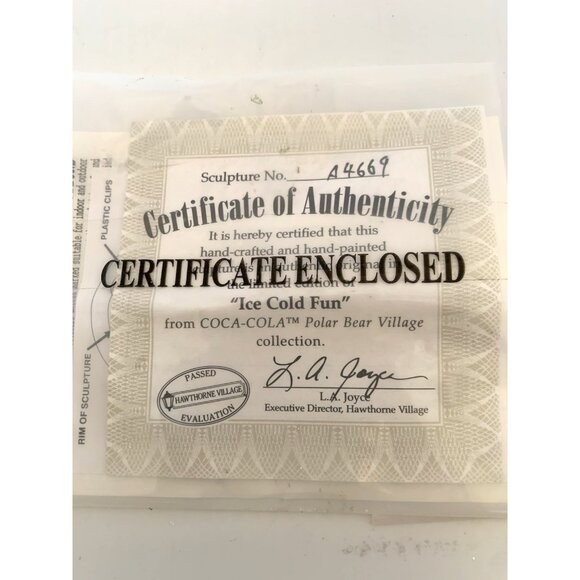 Hawthorne Village Coca-Cola Ice Cold Fun Vintage 2002 Scene w/COA & Light 78634 - Picture 10 of 10